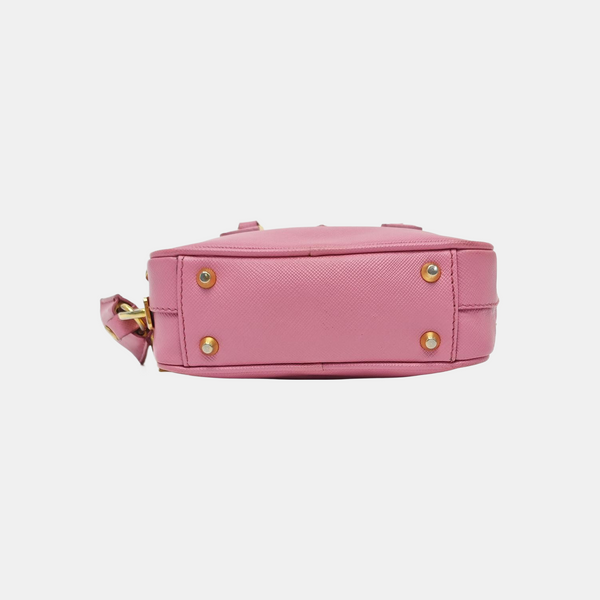 Saffiano Calfskin Shoulder Bag Pink