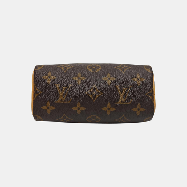 SPEEDY Nano Monogram Coated Canvas Brown