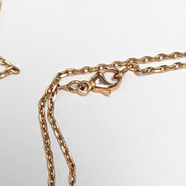 Pop H Metal Rose Gold Necklace