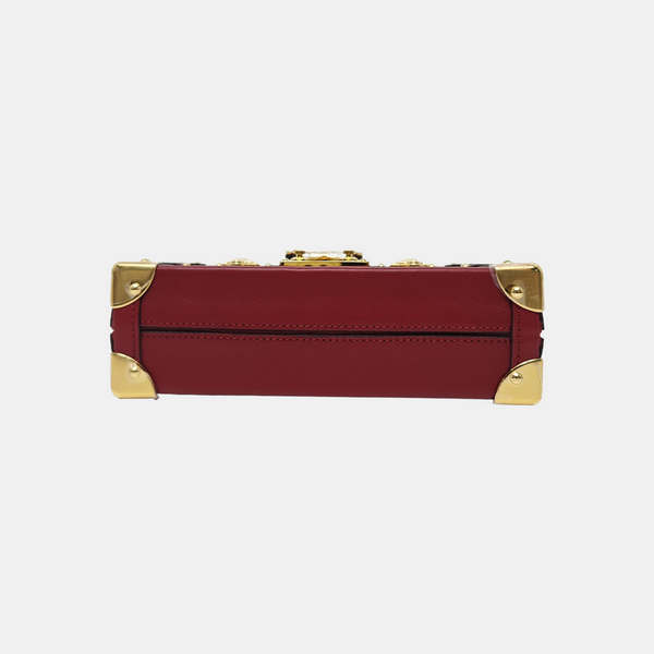 PETITE MALLE Calfskin Red