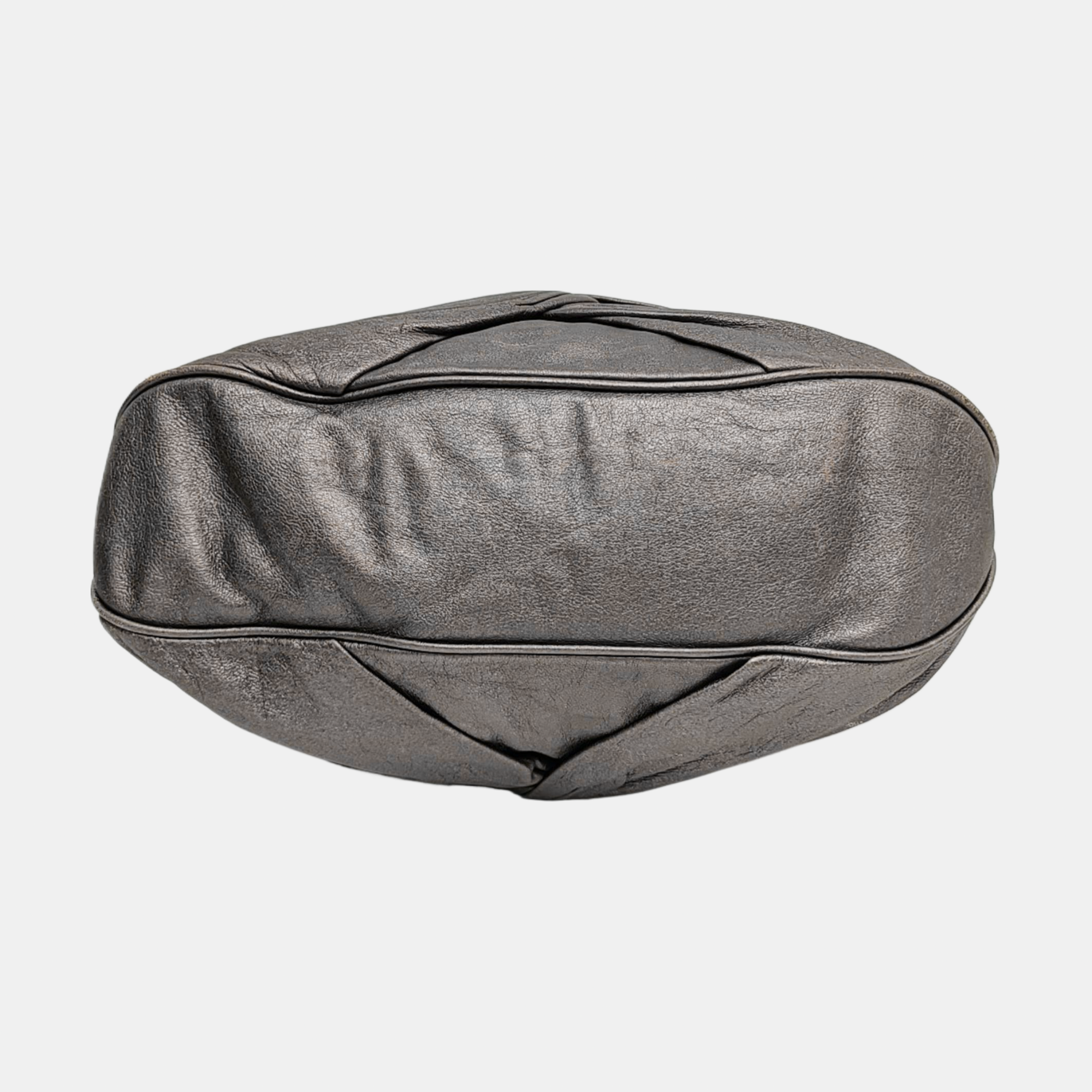 Calfskin Top Handle Bag Gray