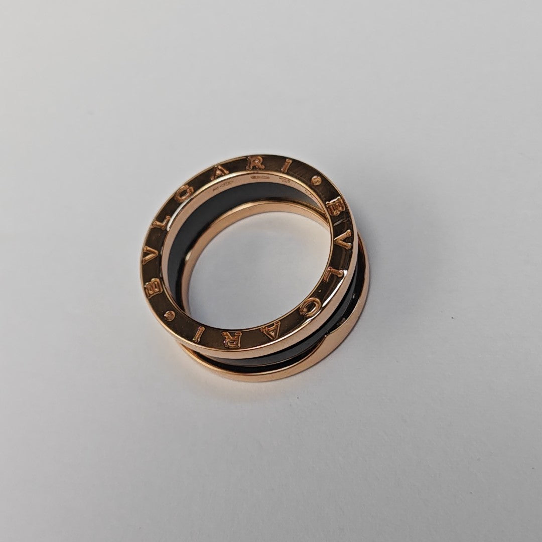 B.ZERO1 18k Rose Gold Ring EU 54