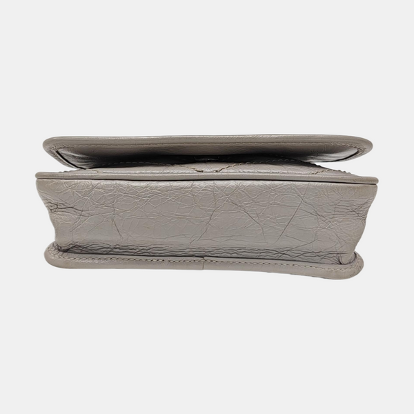 Authenticated pre-owned  NIKI Mini Chevron, Quilted Calfskin Gray - Shoulder Bag at Looply