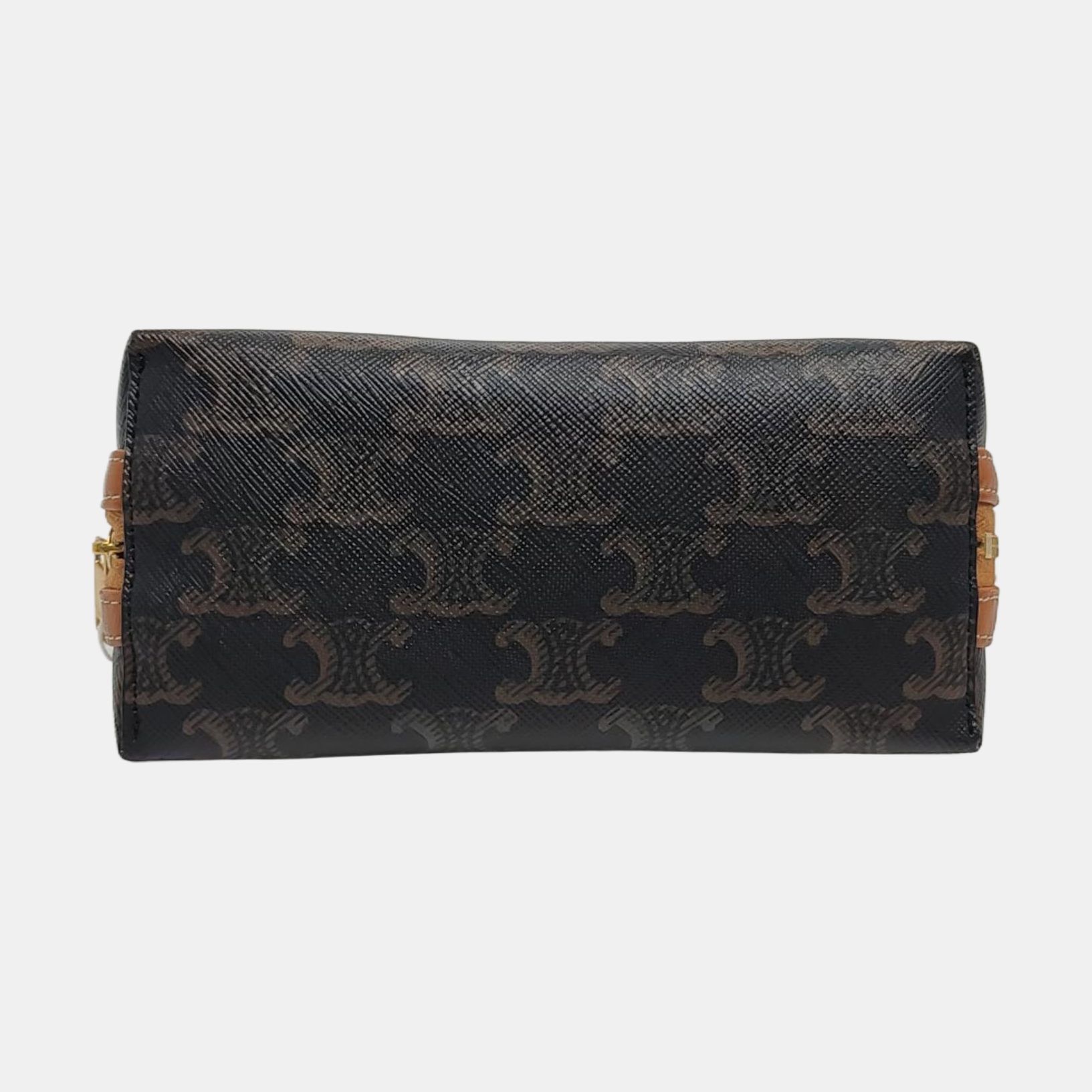 Authenticated pre-owned  TRIOMPHE CANVAS Mini Coated Canvas Brown - Shoulder Bag at Looply