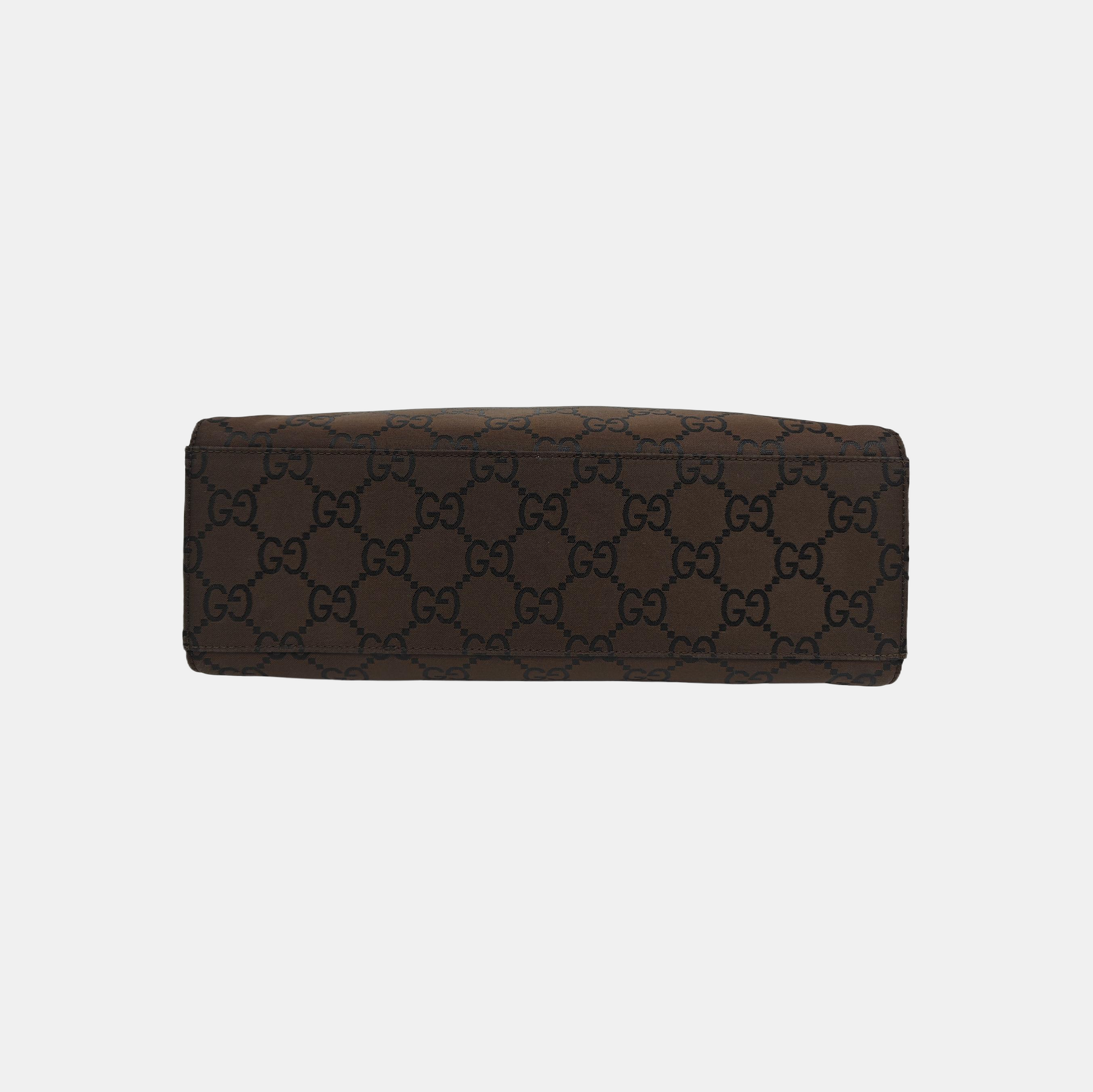 Bamboo 1947 Medium Monogram Fabric Brown