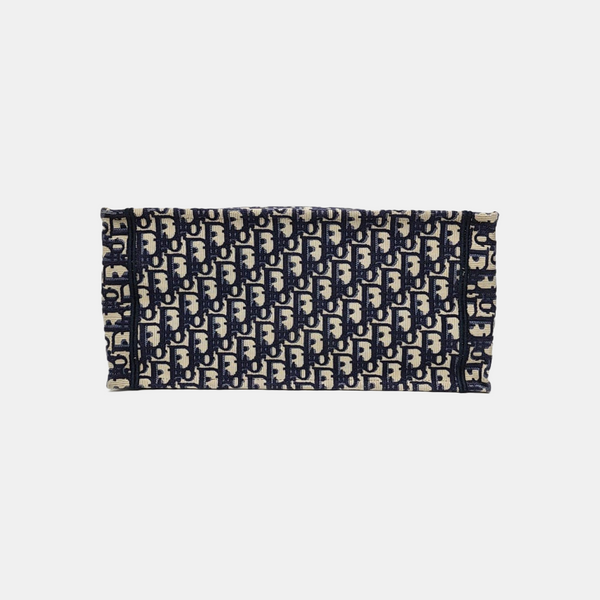 Book Tote Medium Oblique Canvas Blue