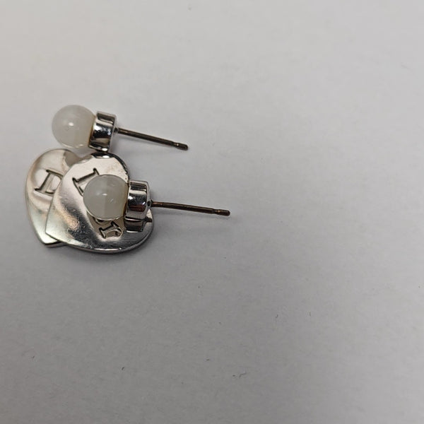 Metal Silver Stud Earrings