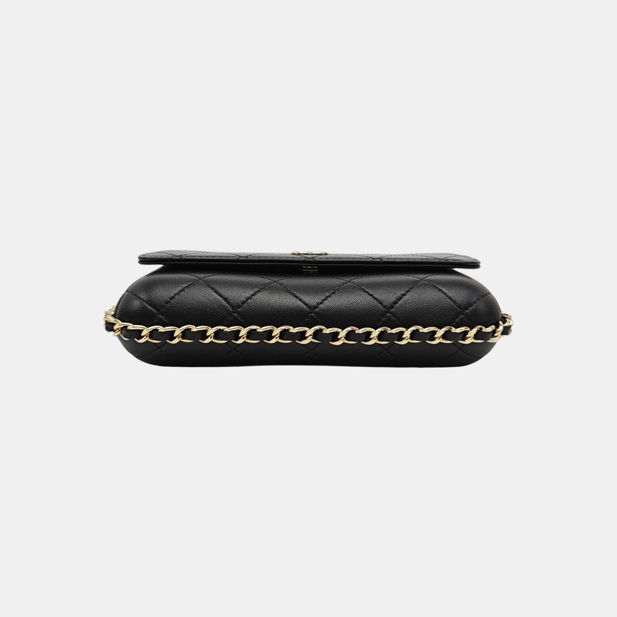 WOC Quilted Lambskin Black