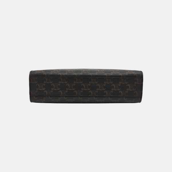 CABAS CELINE Small Coated Canvas Brown
