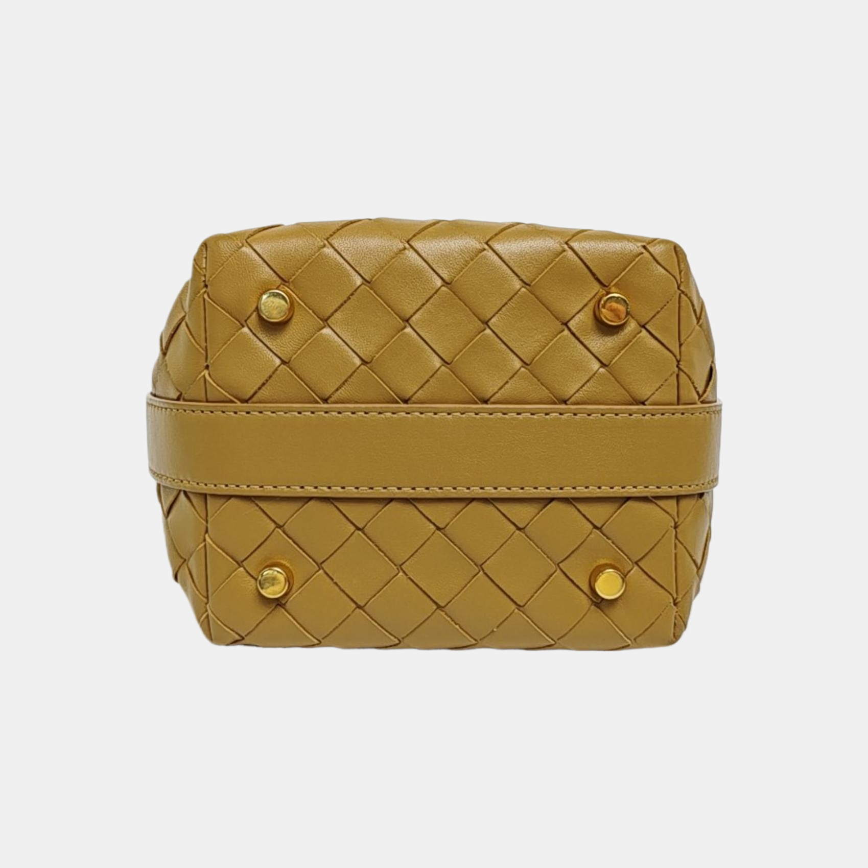 Lambskin Top Handle Bag Brown
