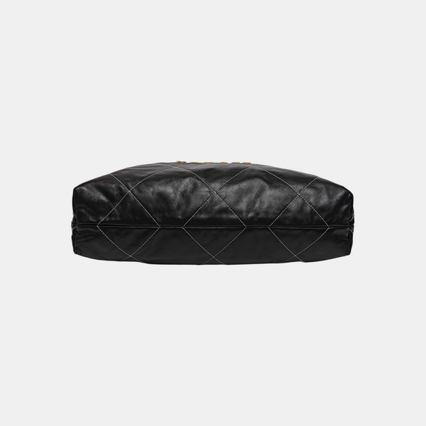 CHANEL 22 Medium Quilted Calfskin Black