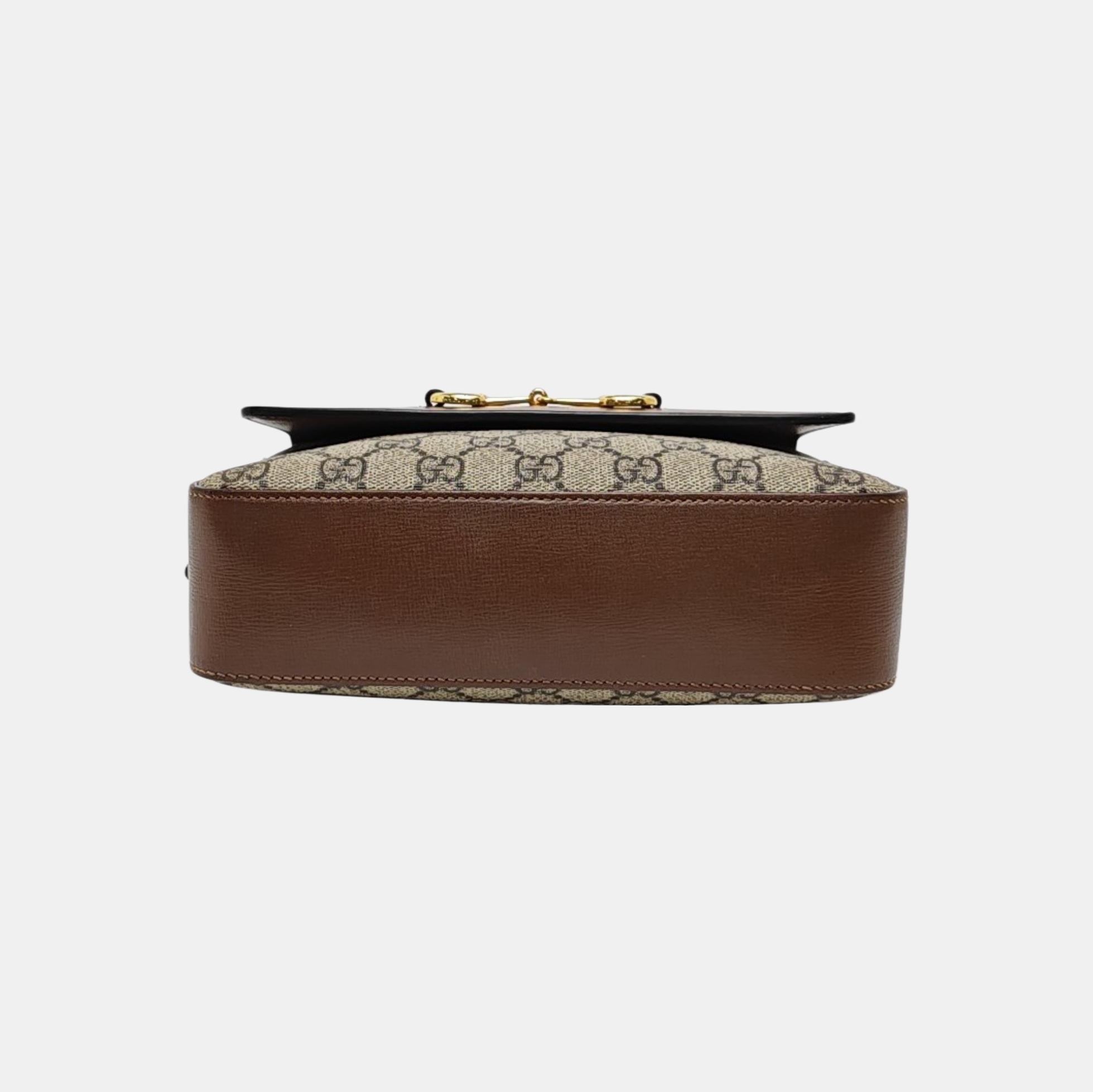 Horsebit 1955 Small Coated Canvas Beige