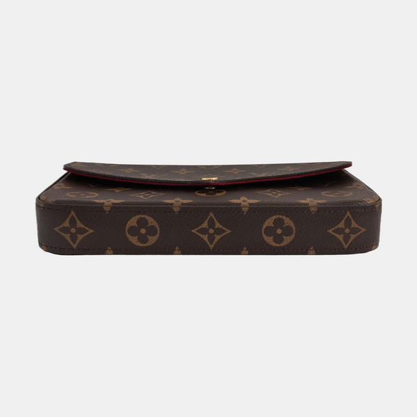 FÉLICIE Monogram Coated Canvas Brown