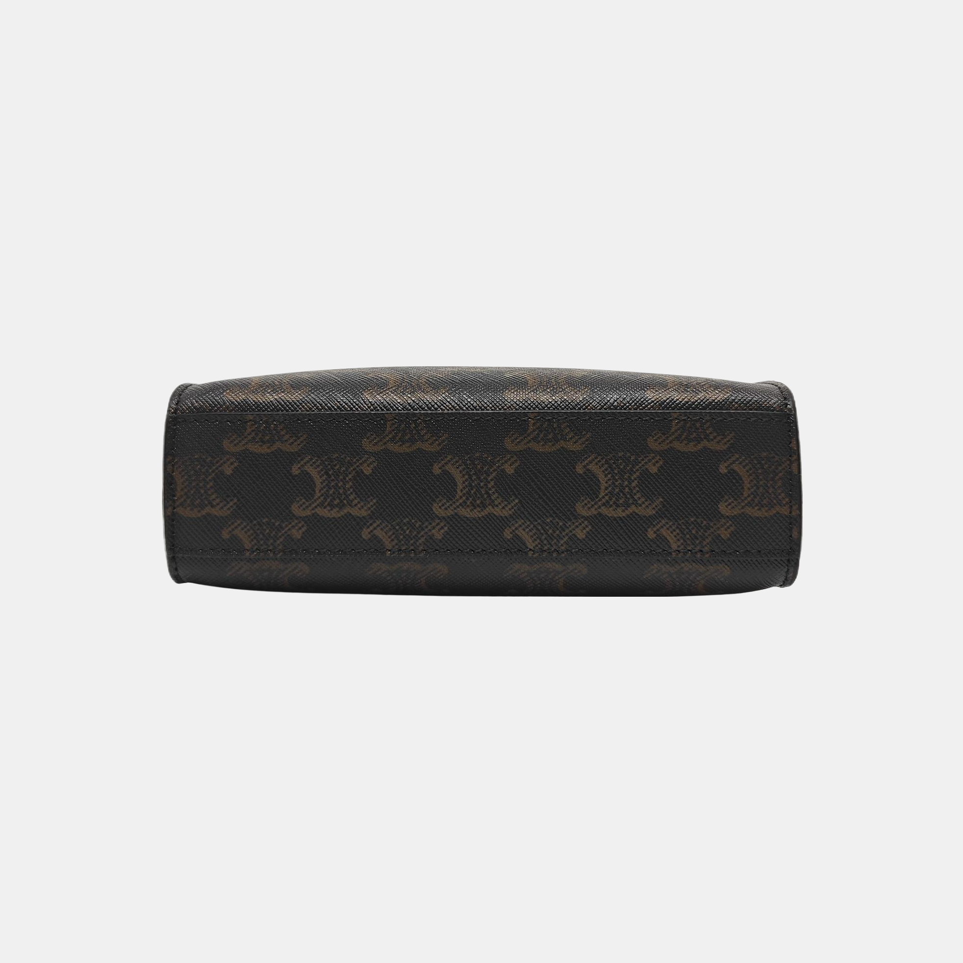 CABAS CELINE Mini Coated Canvas Brown