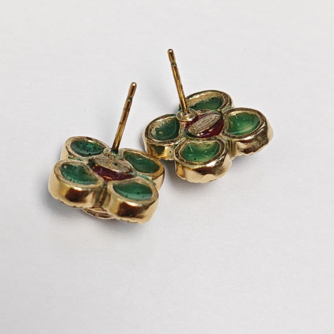 Metal Gold Stud Earrings