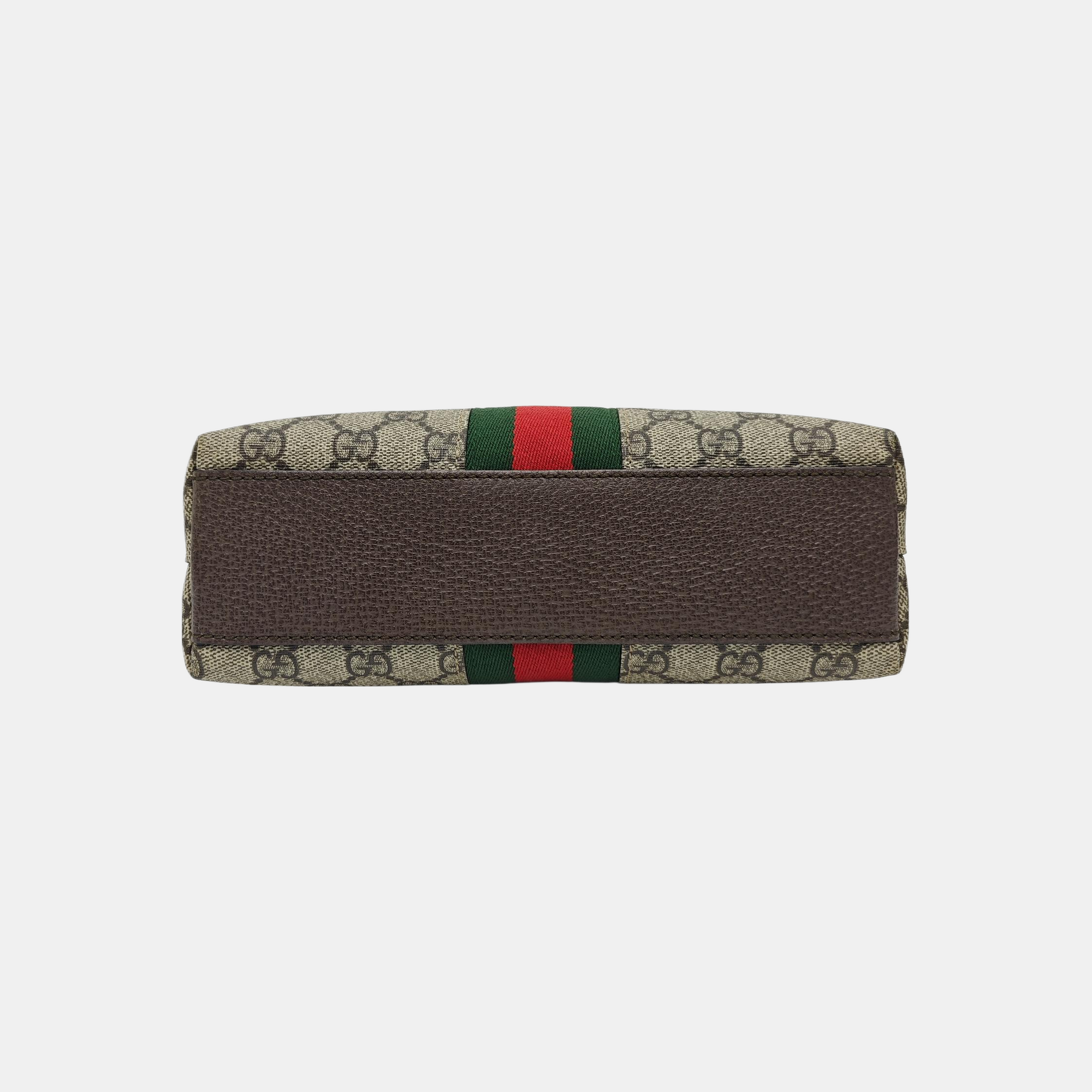 Ophidia Small Monogram Coated Canvas Beige