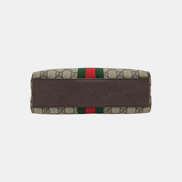 Ophidia Small Monogram Coated Canvas Beige
