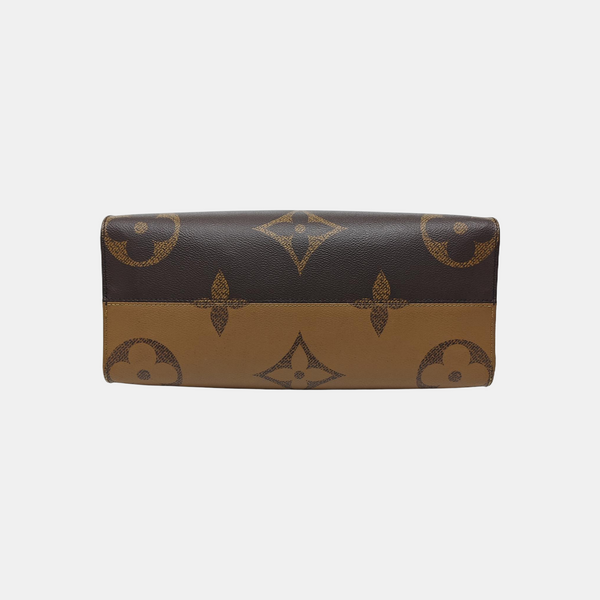 ONTHEGO MM Monogram Coated Canvas Brown