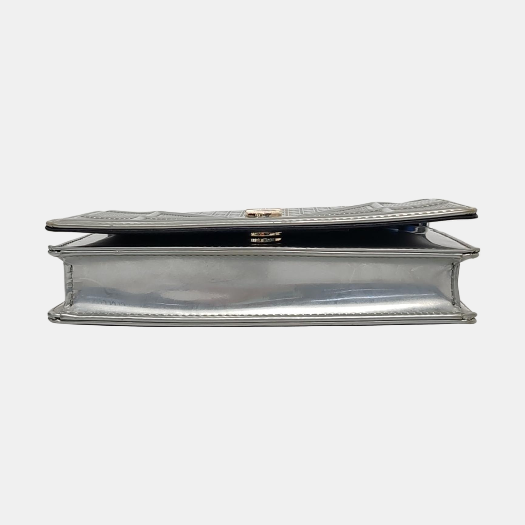 Diorama Cannage Calfskin Silver