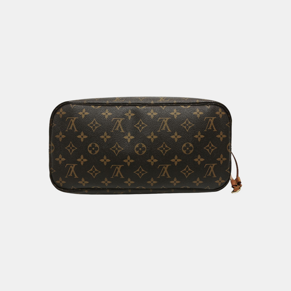 NEVERFULL MM Monogram Coated Canvas Brown