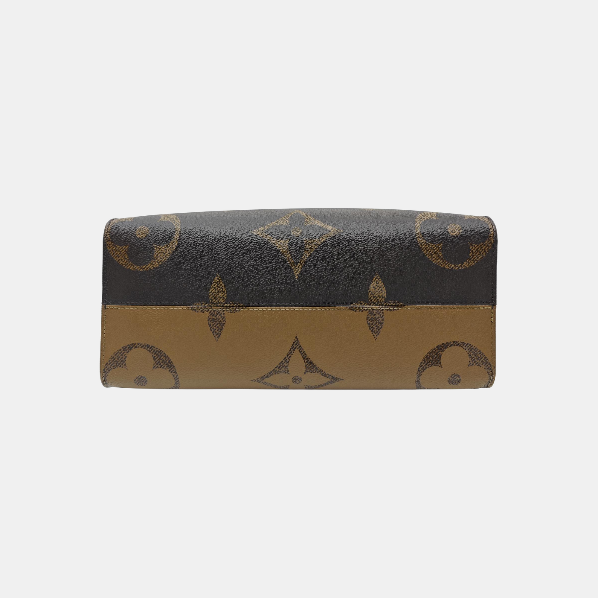 ONTHEGO MM Monogram Coated Canvas Brown