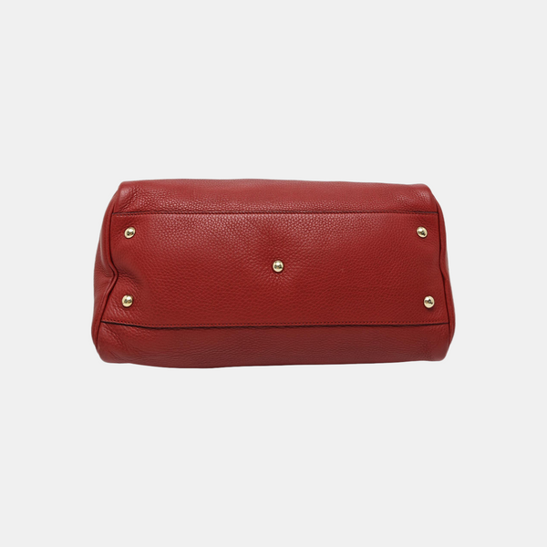 Bambú 1947 Piel de Becerro Rojo