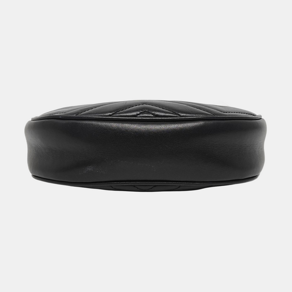 GG Marmont Mini Quilted Calfskin Black