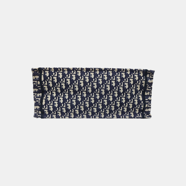 Book Tote Large Oblique Canvas Blue