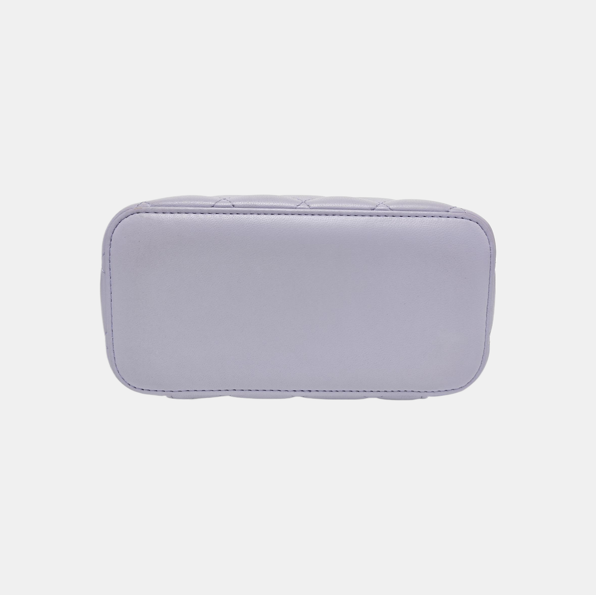 VANITY CASE Small Quilted Lambskin Purple