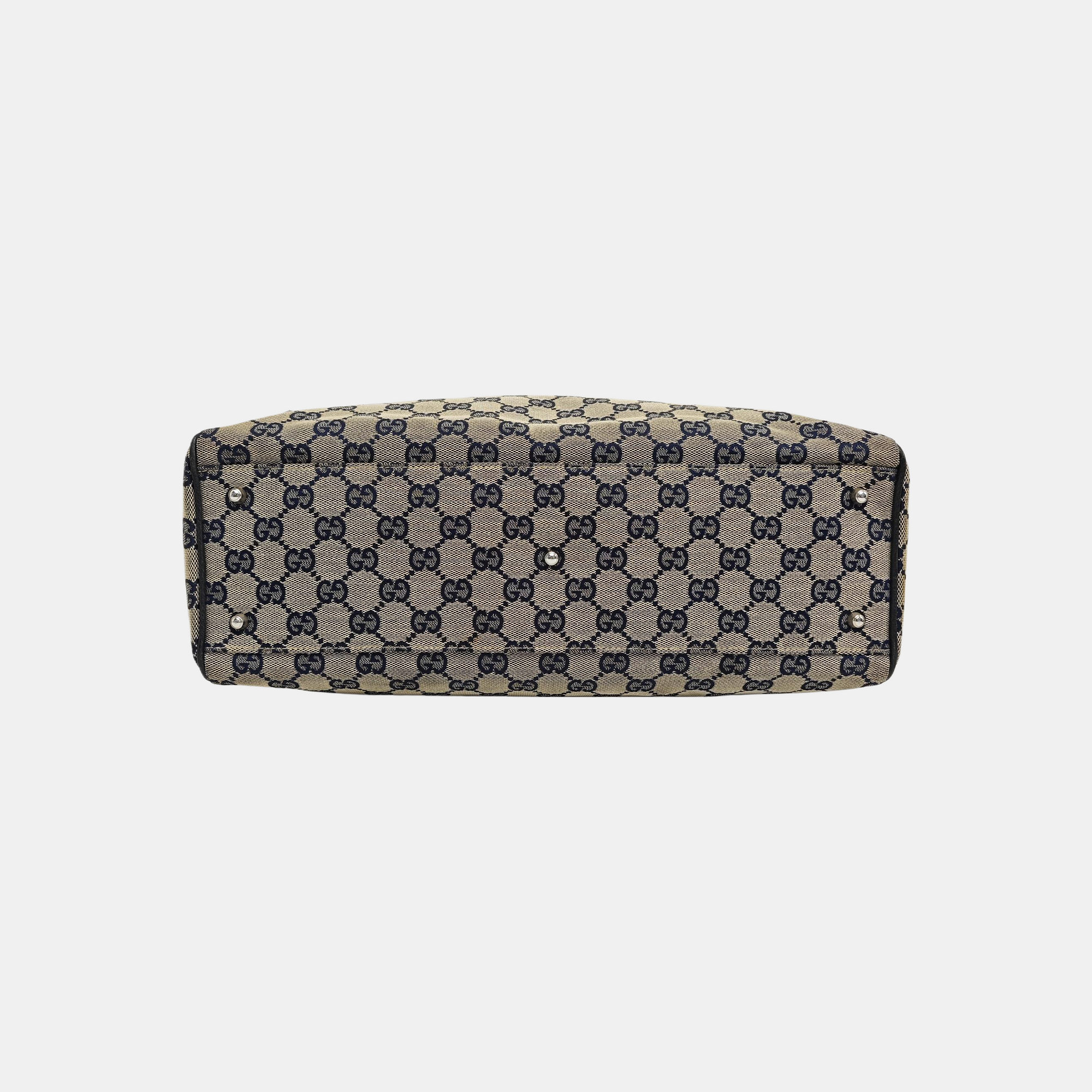 Monogram Canvas Tote Bag Brown