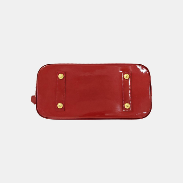 ALMA PM Monogram Patent Leather Red