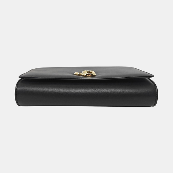 Calfskin Shoulder Bag Black