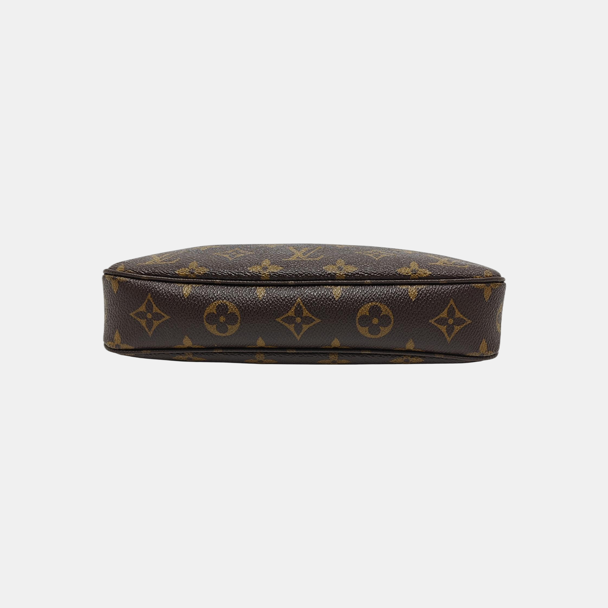 ACCESSOIRES GM Monogram Coated Canvas Brown