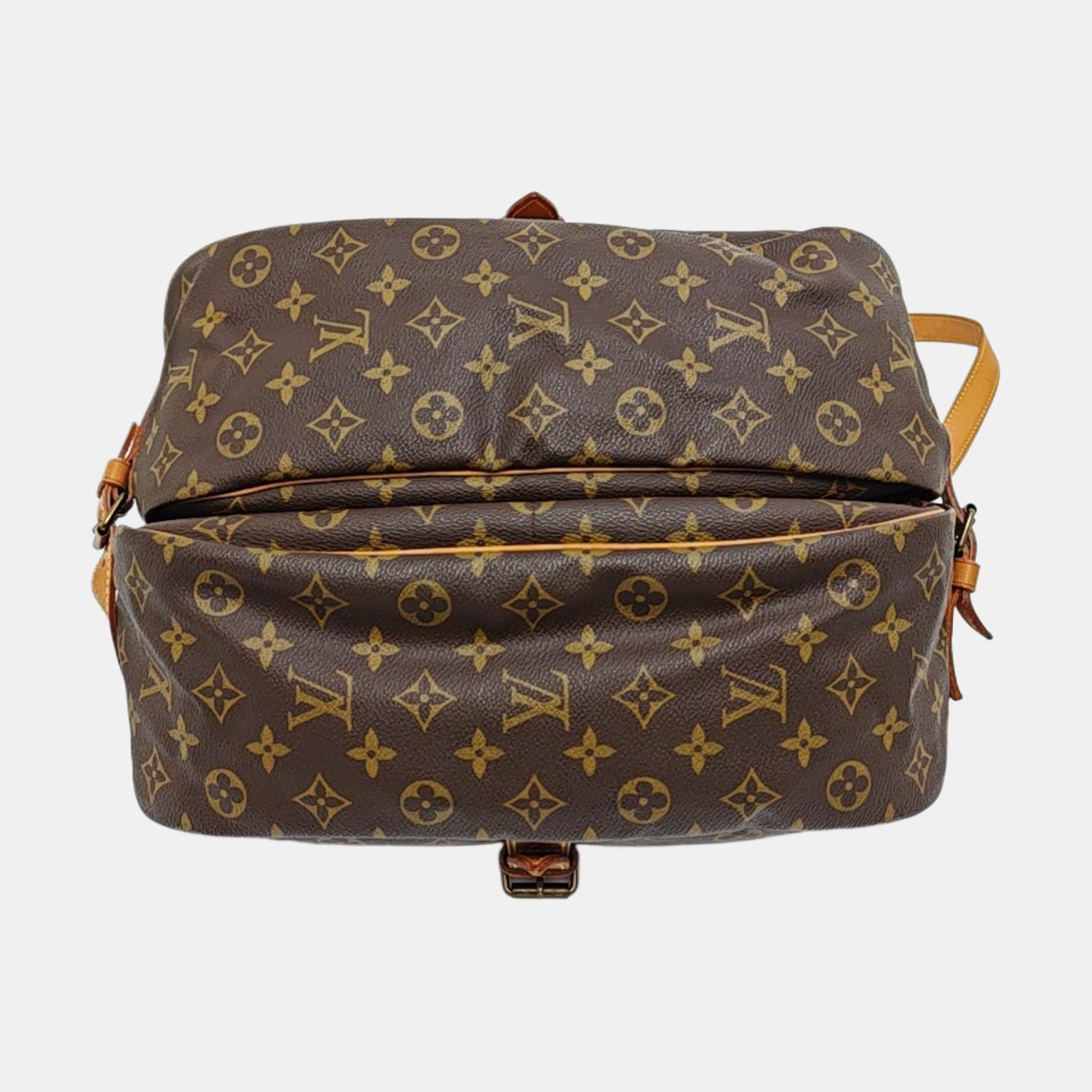SAUMUR 35 Monogram Coated Canvas Brown