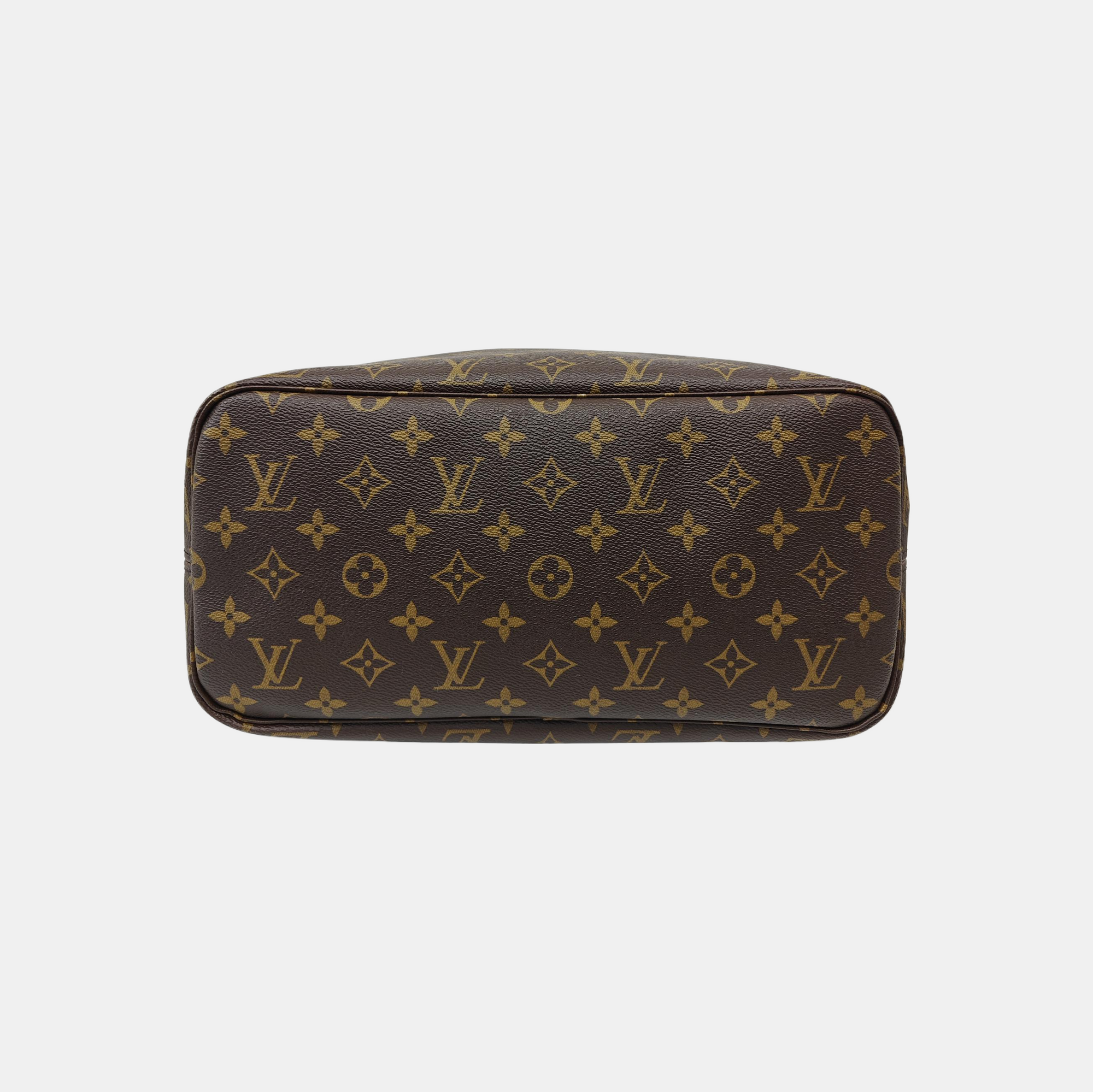 NEVERFULL MM Monogram Coated Canvas Brown