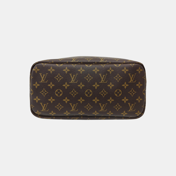 NEVERFULL MM Monogram Coated Canvas Brown