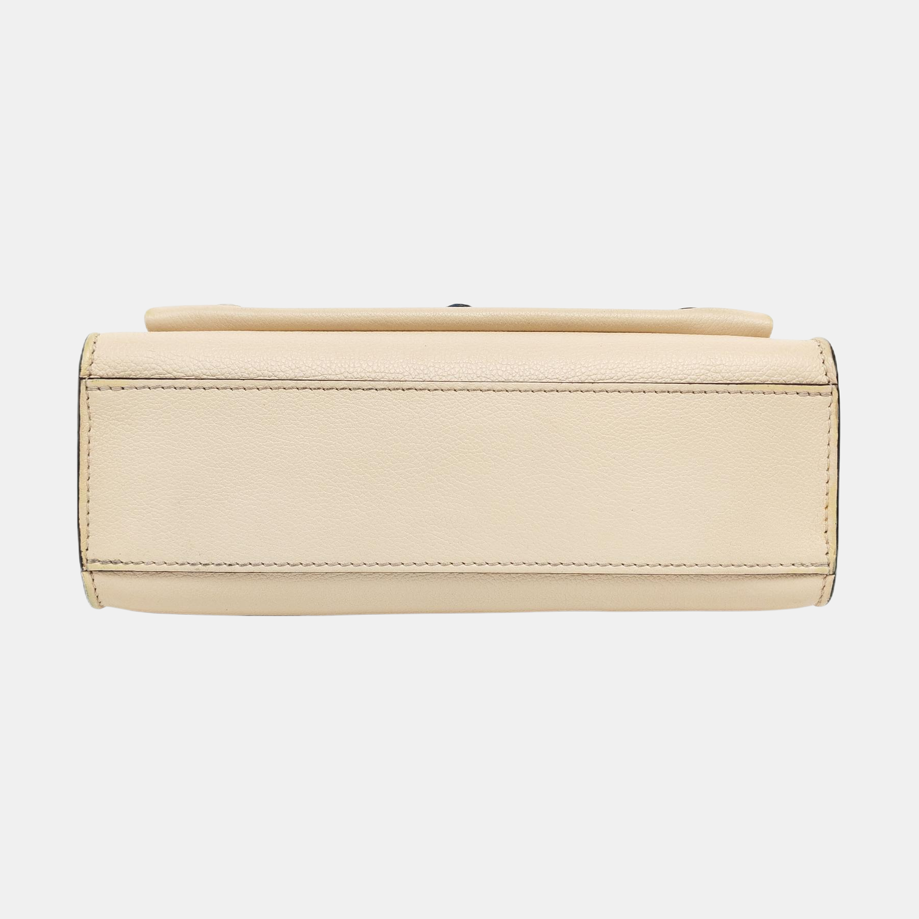 Authenticated pre-owned  LOCKME BB Calfskin Beige - Crossbody Bag at Looply