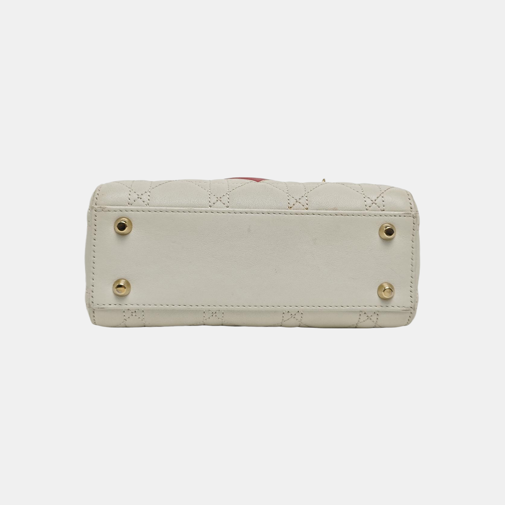 Lady Dior Mini Cannage Lambskin White