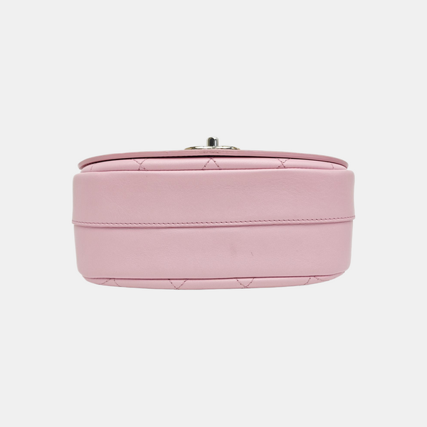 Quilted Calfskin Shoulder Bag Pink