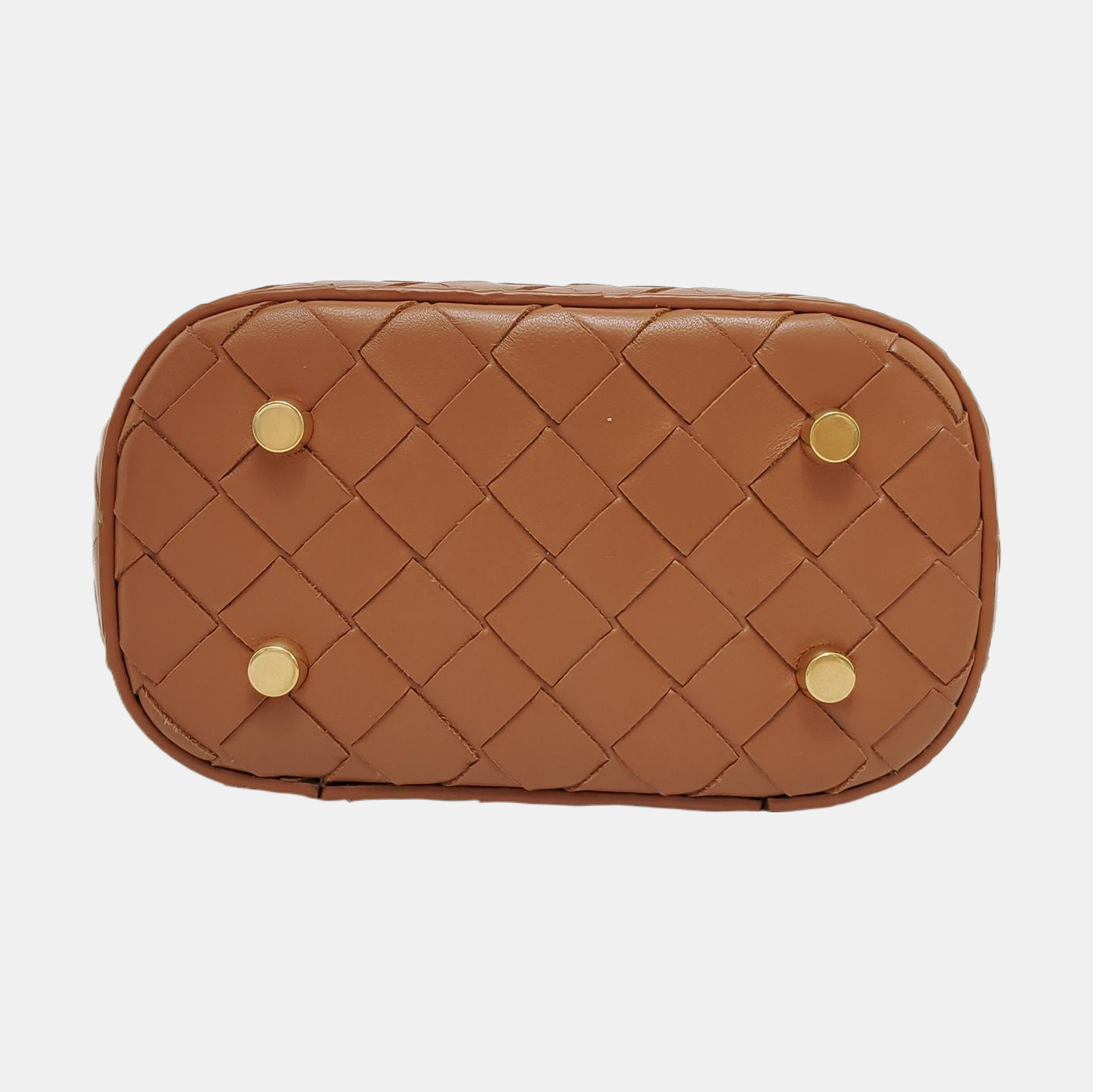 Intrecciato Mini Lambskin Brown