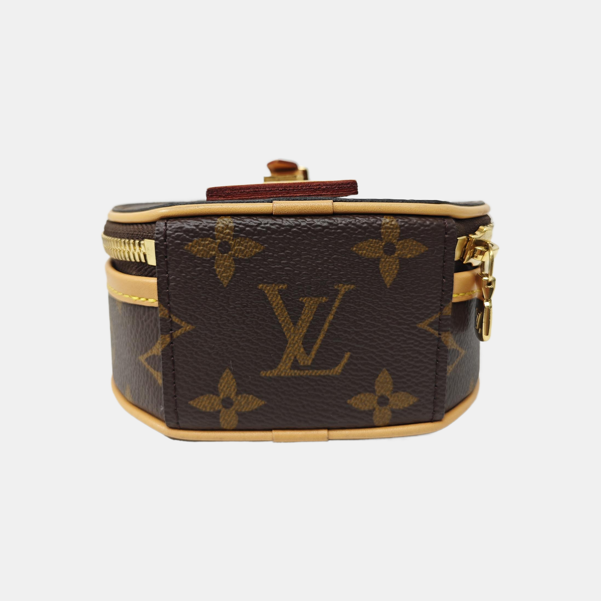 BOITE CHAPEAU Mini Monogram Coated Canvas Brown