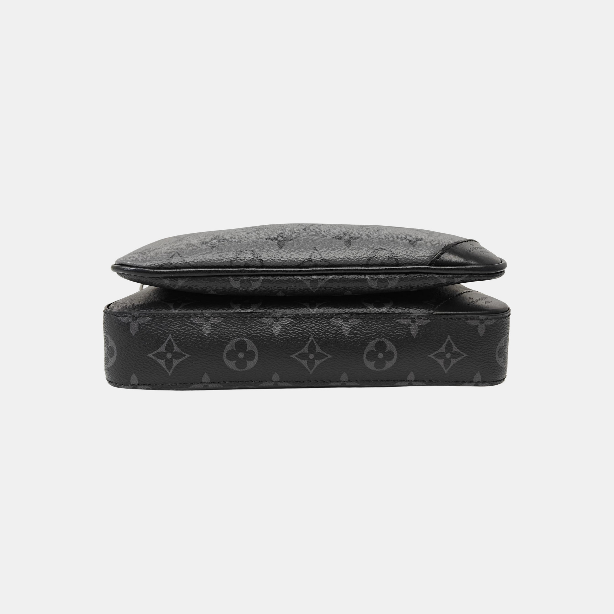TRIO Monogram Coated Canvas Gray