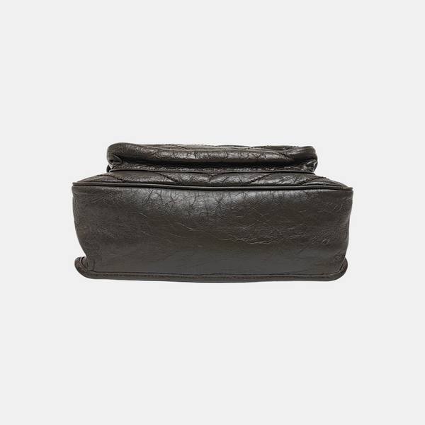 NIKI Medium Chevron Calfskin Green
