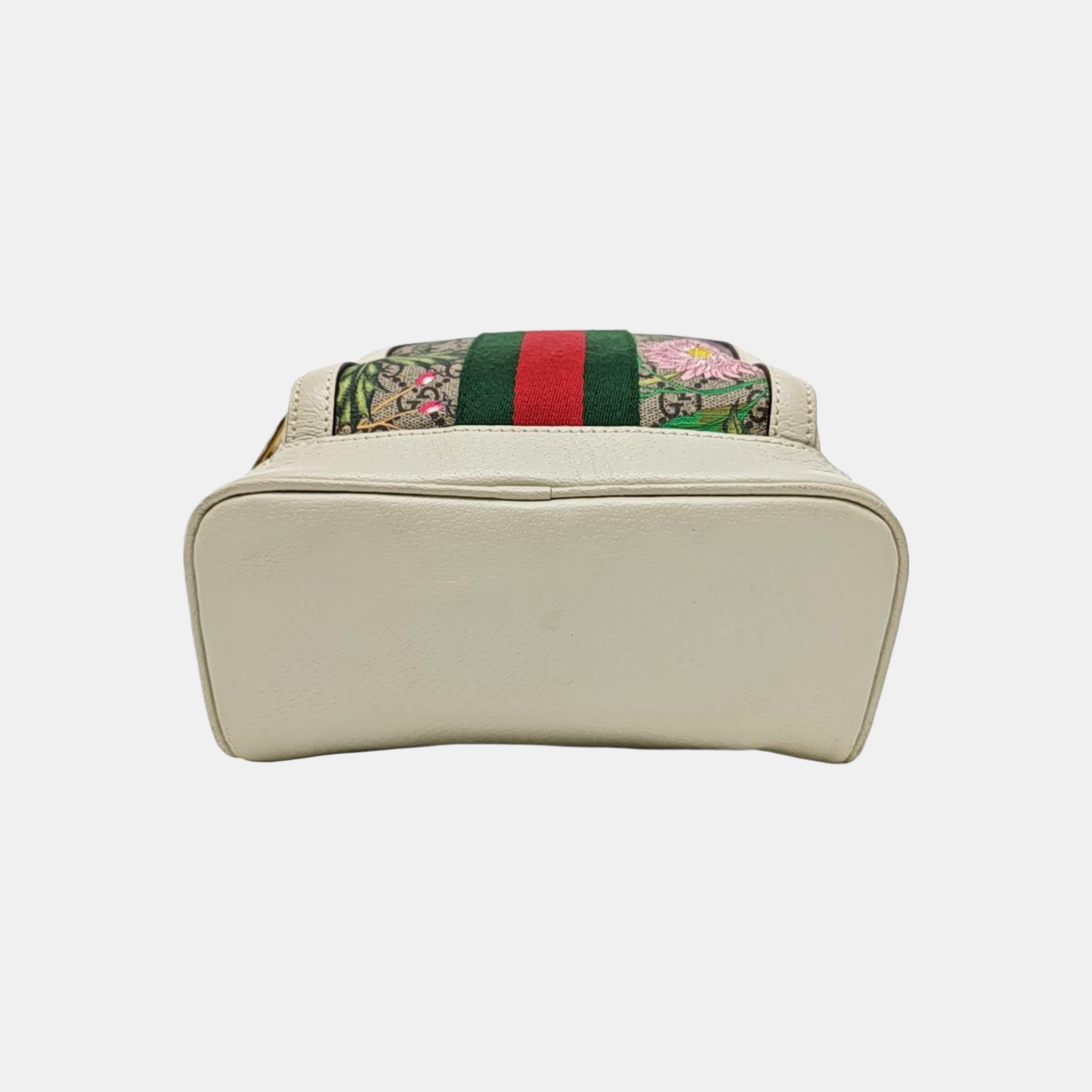 Ophidia Small Monogram Coated Canvas Beige