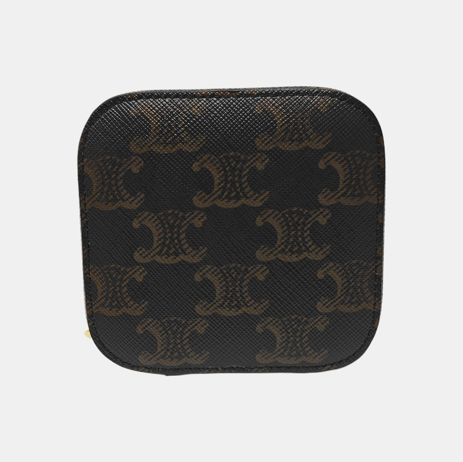 Coated Canvas Shoulder Bag Black