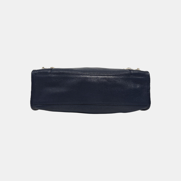Classic Metallic Edge City Small Lambskin Blue
