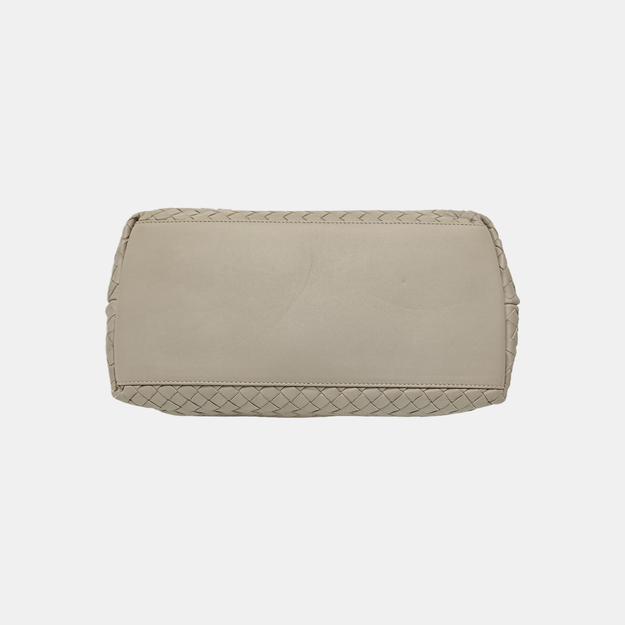 Lambskin Top Handle Bag Gray