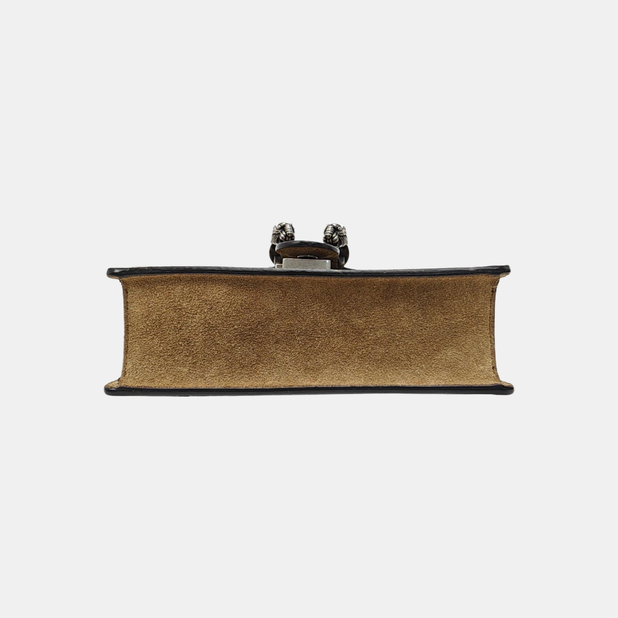 Dionysus Mini Monogram Coated Canvas Beige