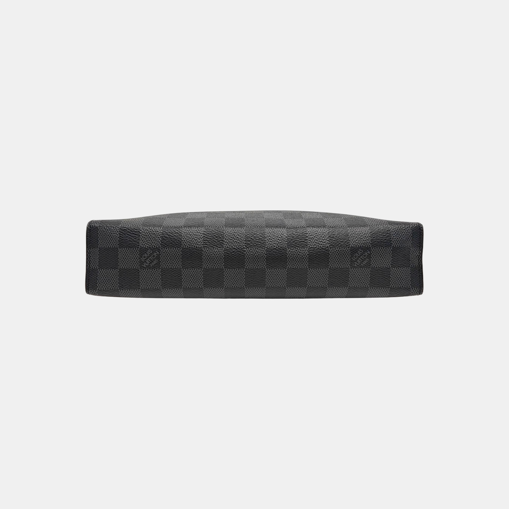 Pochette Voyag MM Damier Graphite Coated Canvas Gray