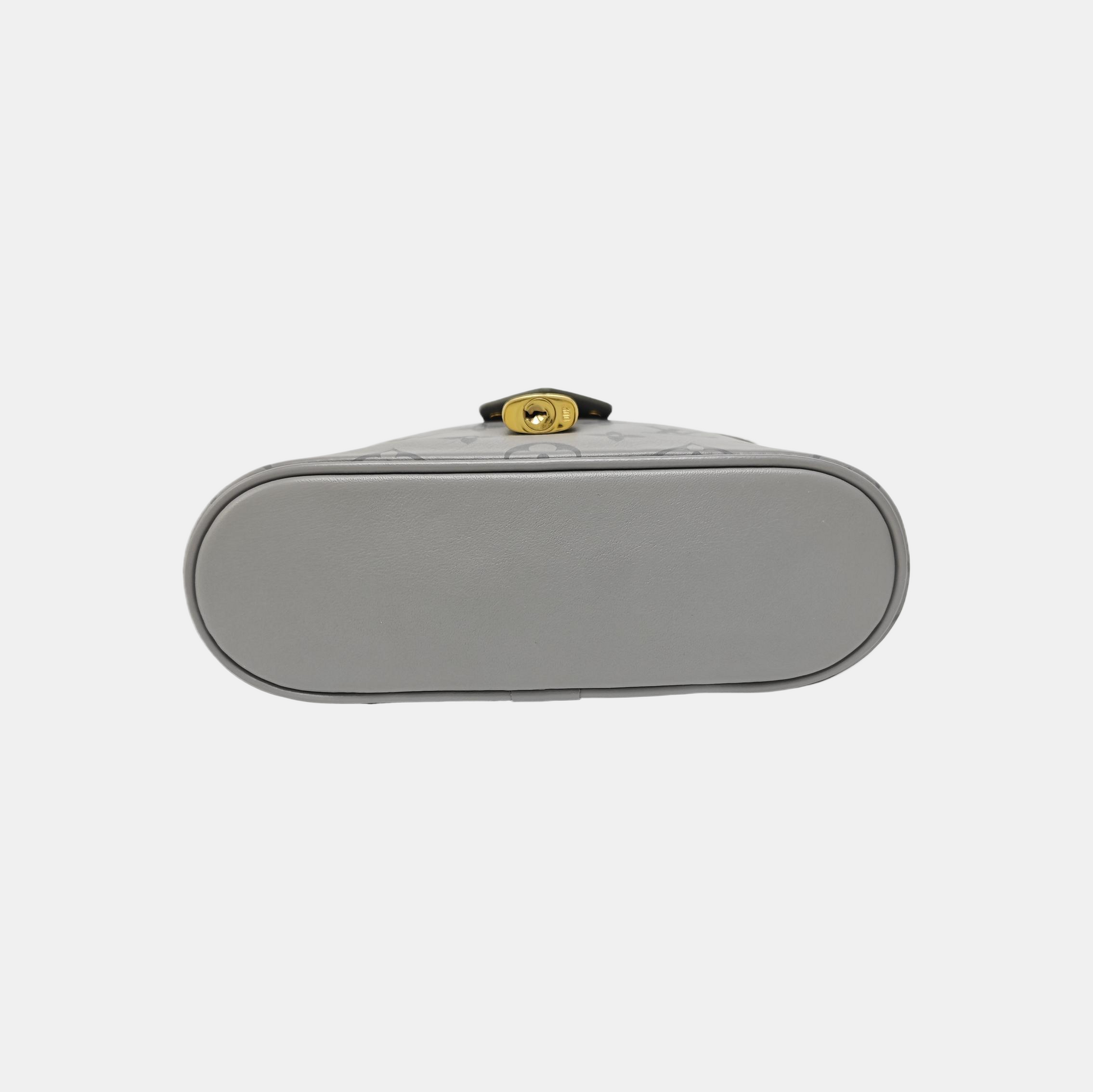 Vanity Chain Pouch PM Monogram Calfskin Gray